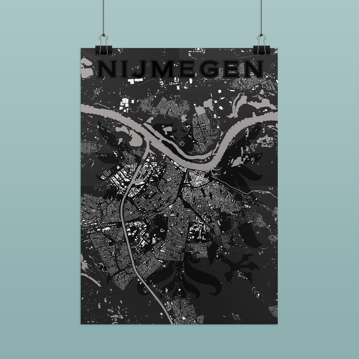 ND_shop_Nijmegen-poster-zwart